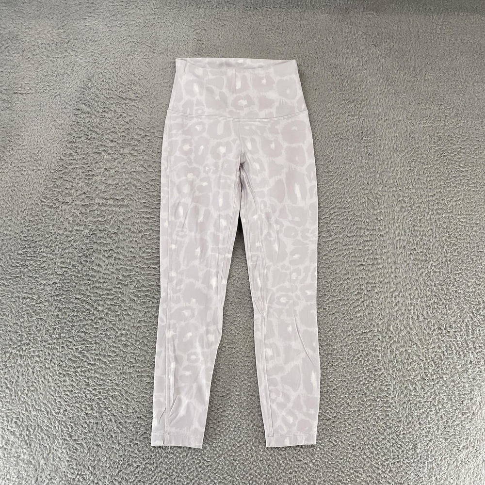 Lululemon Leggings Womens 4 Wunder Train High Rise Yoga Ankle Animal Print